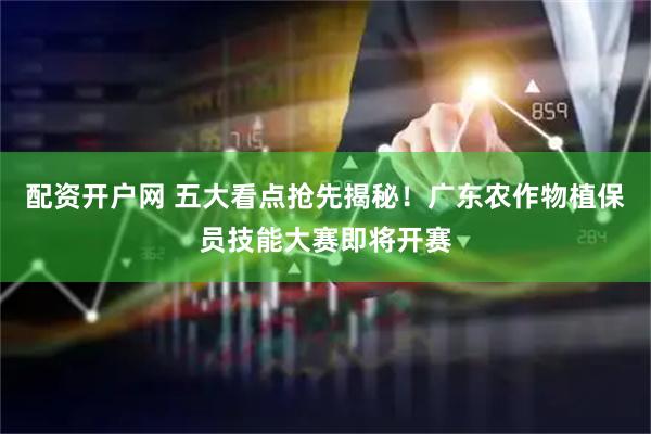 配资开户网 五大看点抢先揭秘！广东农作物植保员技能大赛即将开赛